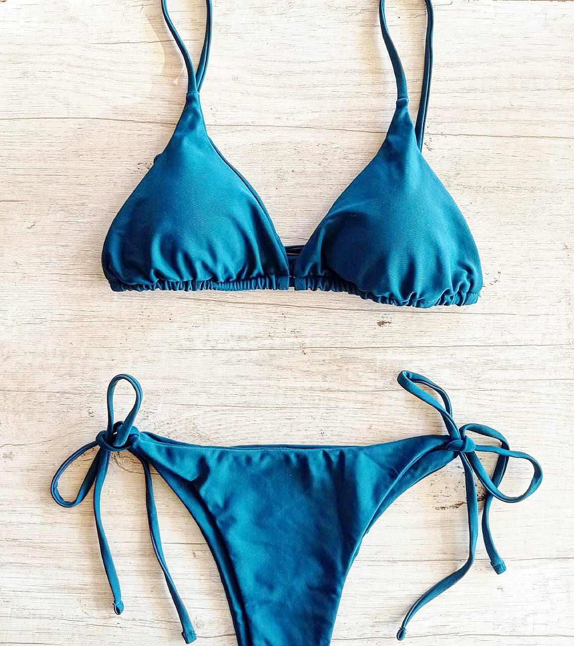 Triangle turquoise green