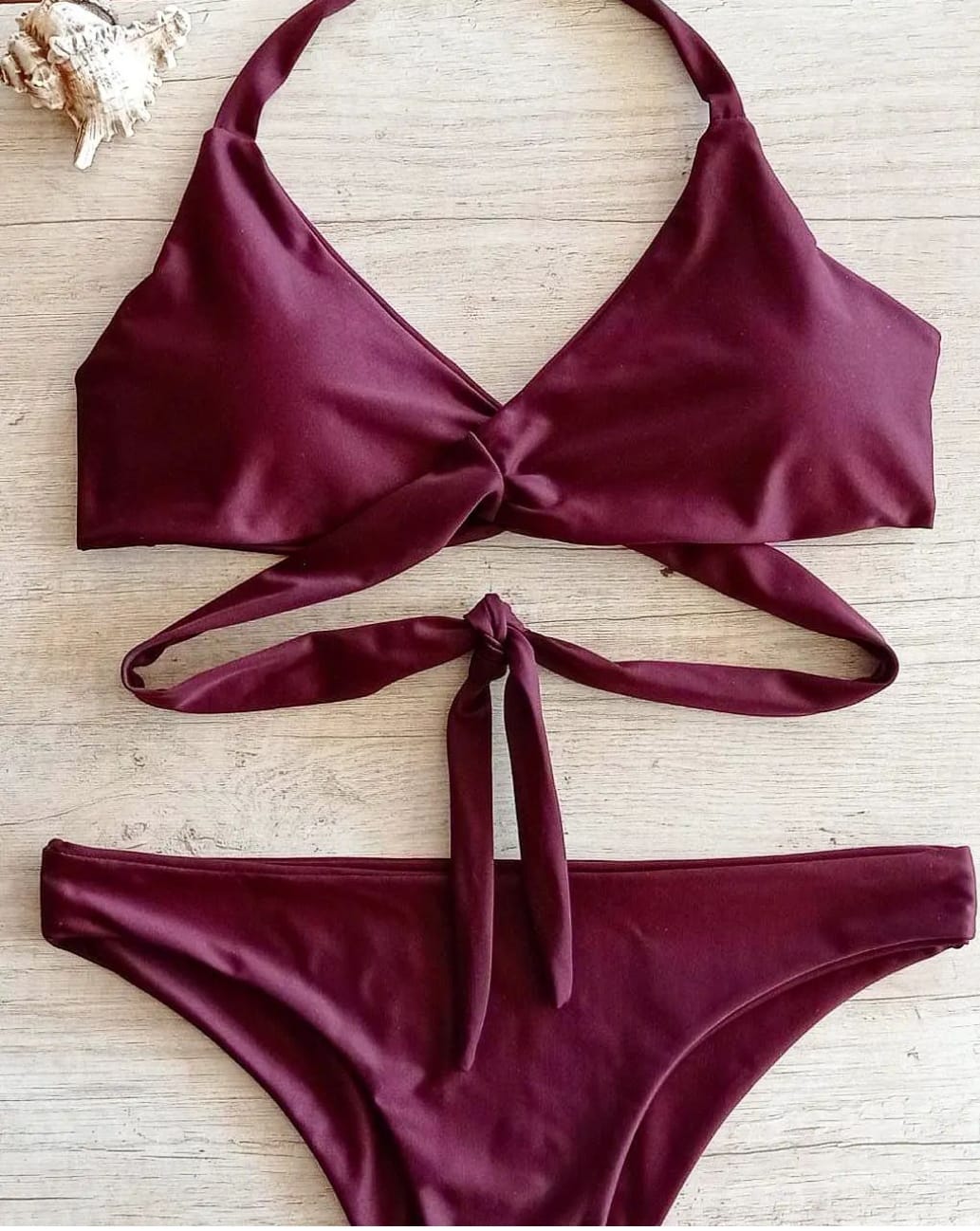Bikini Crossed bordeaux